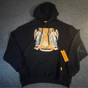 Civilized Black Angelic Graphic Hoodie Size XXL